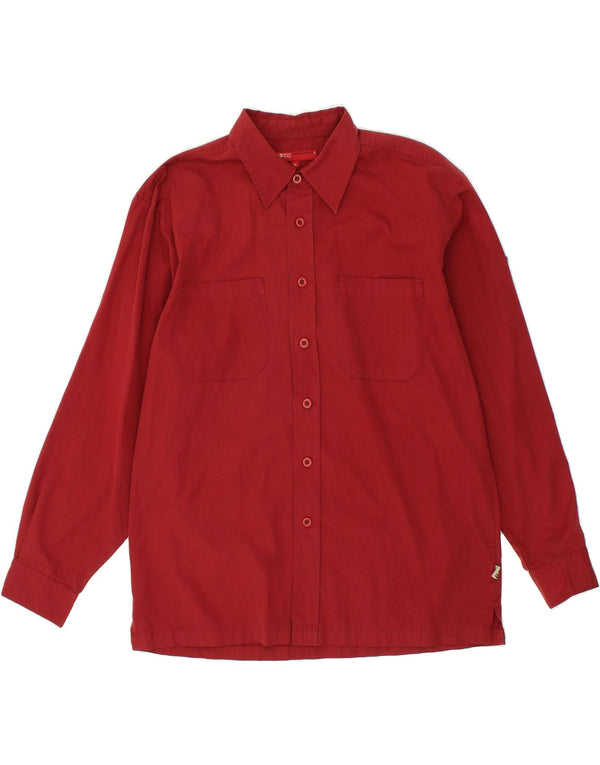 Camisa VINTAGE Hombre XL Algodón Rojo