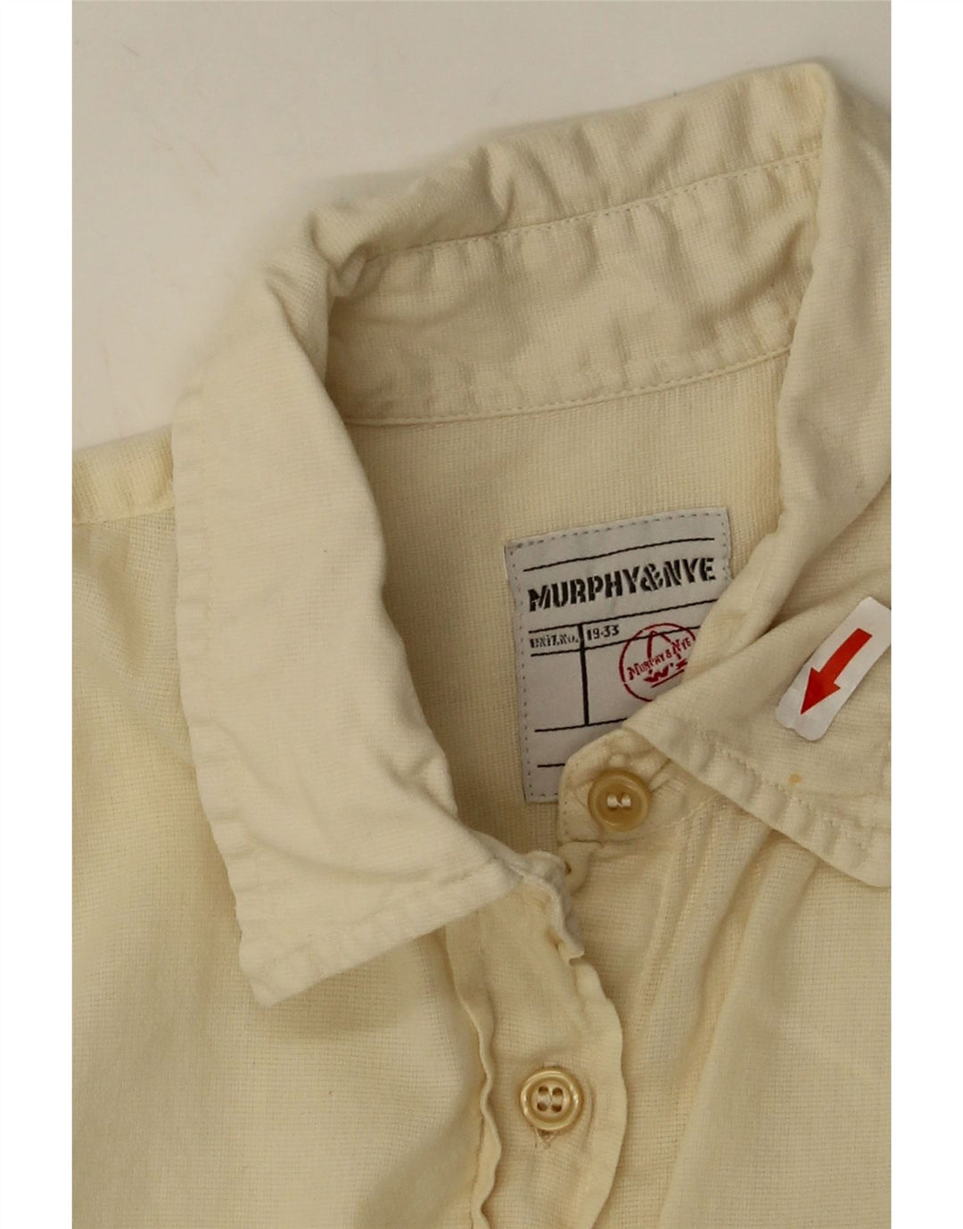 Murphy & Nye Camisa para mujer Reino Unido 46 Grande Algodón beige