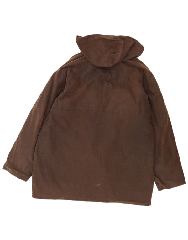 Game Technical Apparel Chaqueta de algodón encerado con capucha para hombre UK 44 2XL Marrón