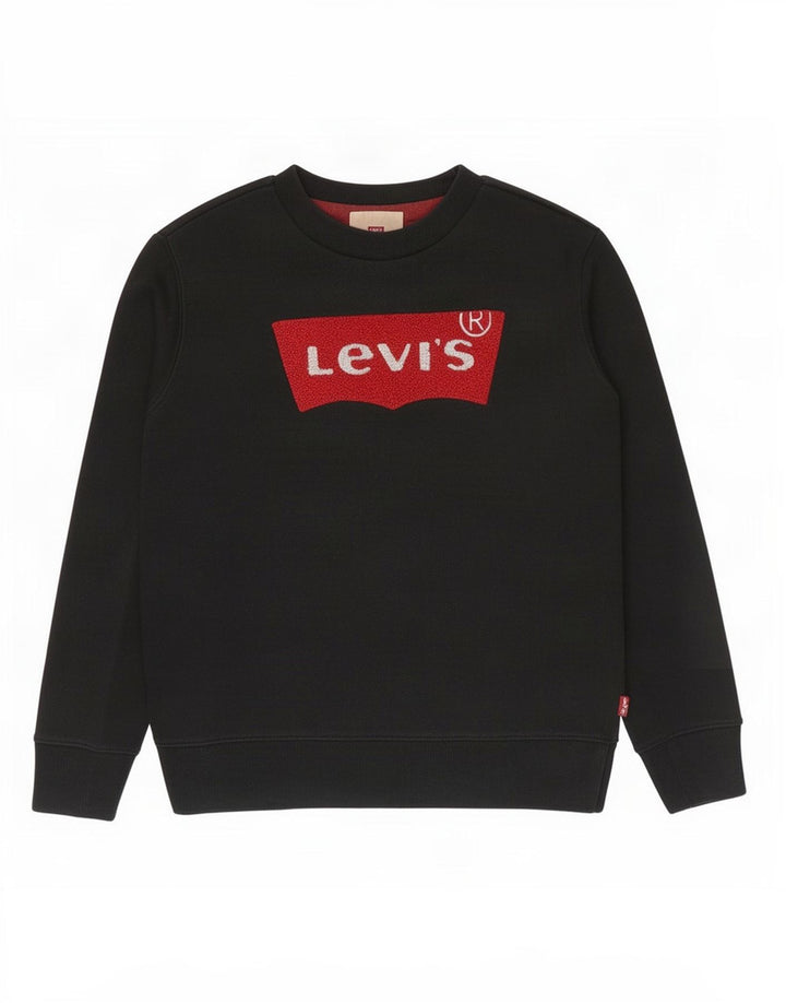 Levi's Sudadera gráfica para niños 11-12 años Algodón negro