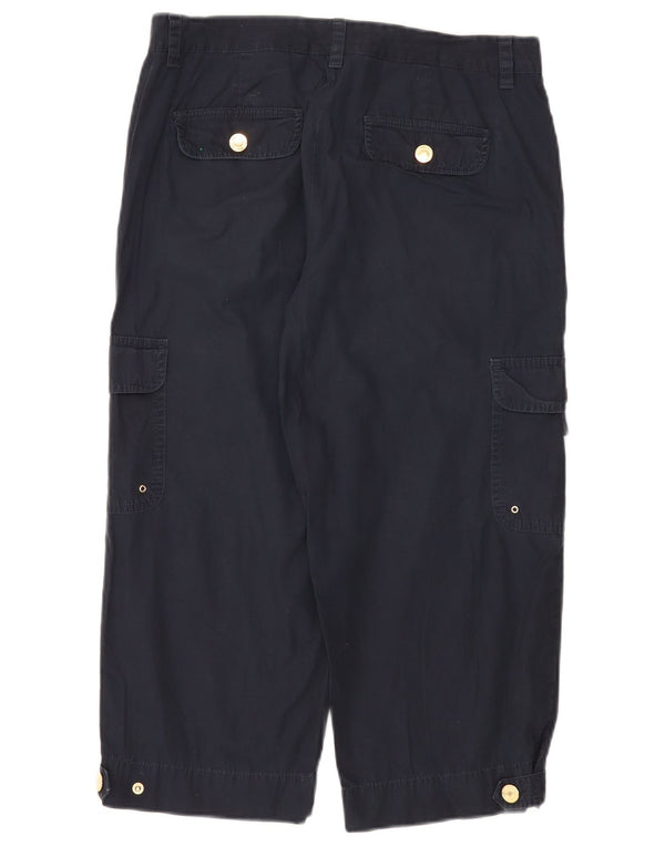Chaps Pantalones capri cargo rectos para mujer US 8 Medium W32 L21 Azul marino