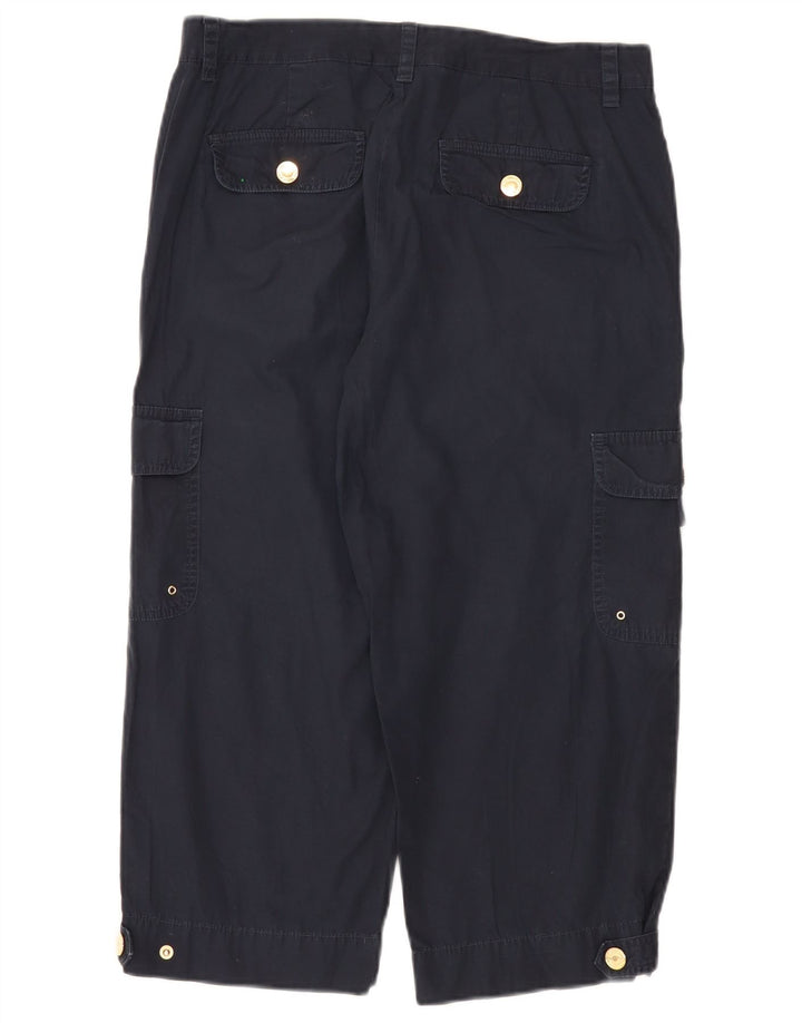 Chaps Pantalones capri cargo rectos para mujer US 8 Medium W32 L21 Azul marino