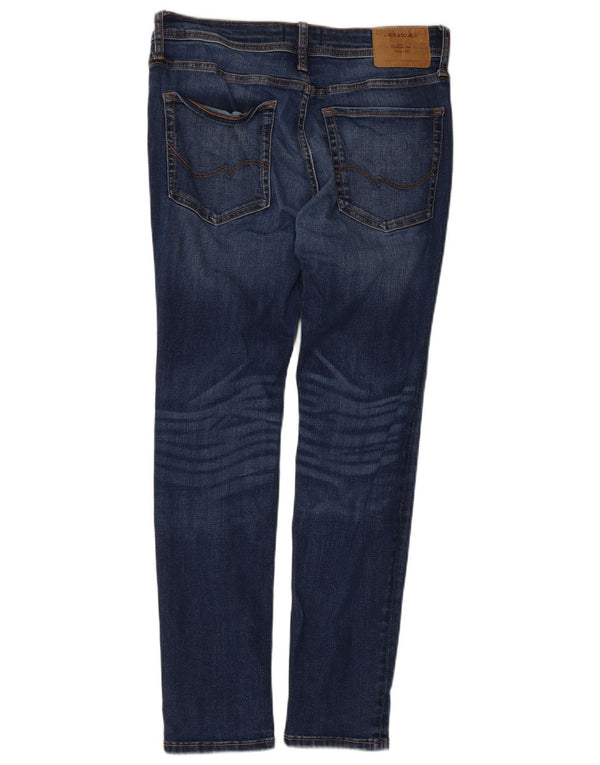 Jack & Jones Mens Liam Skinny Jeans W32 L30 Algodón Azul