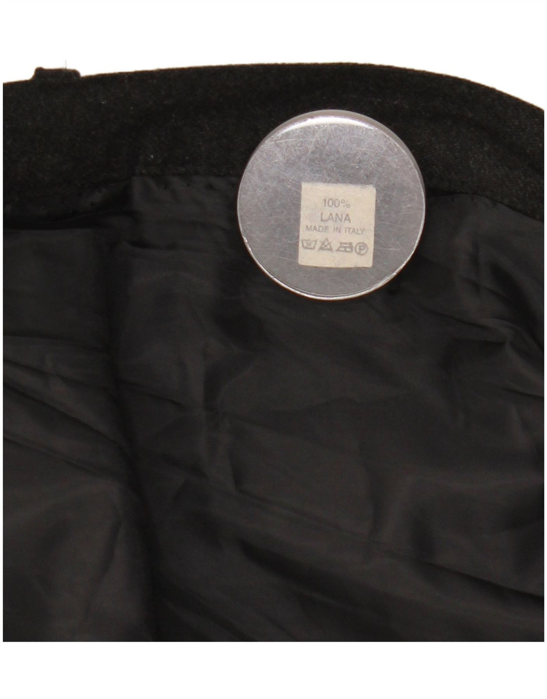 Vintage mujer cuchillo falda plisada W29 lana gris medio