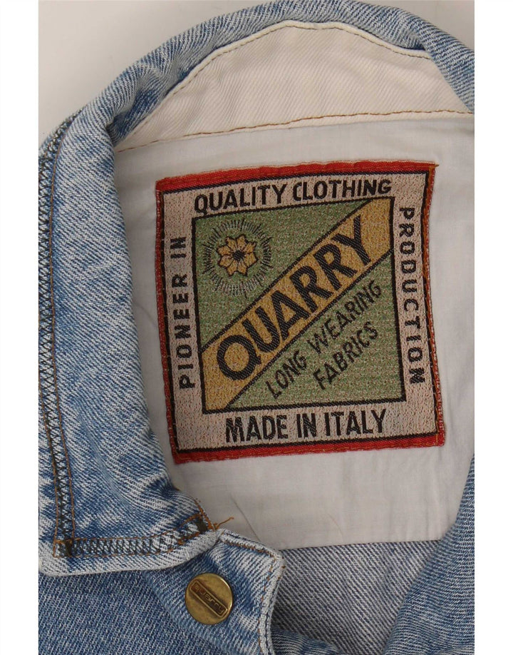 Chaqueta vaquera para hombre Quarry UK 40 Large Blue