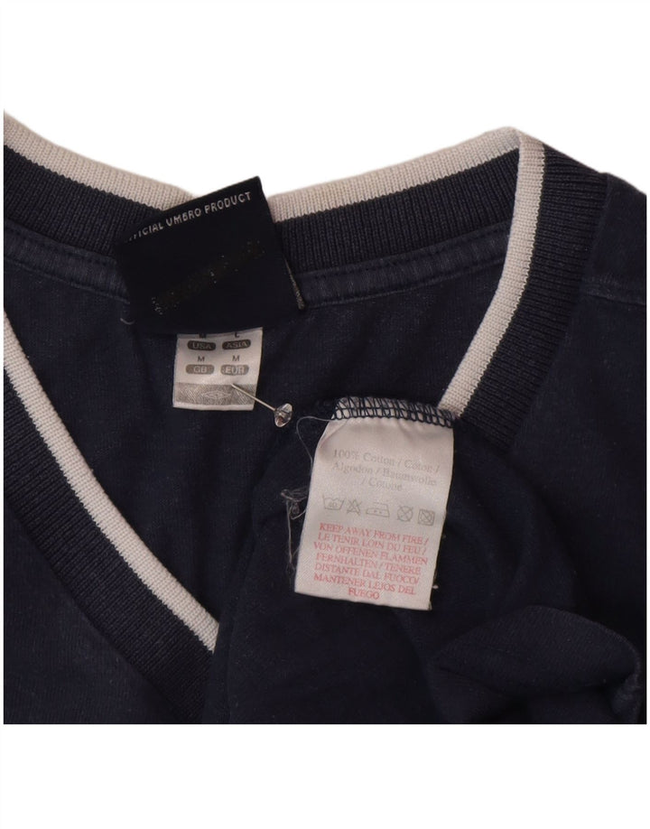 Umbro Hombre Chaleco Top Medio Azul Marino Algodón