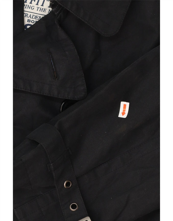 BODEN Gabardina para hombre UK 40 Grande Algodón negro