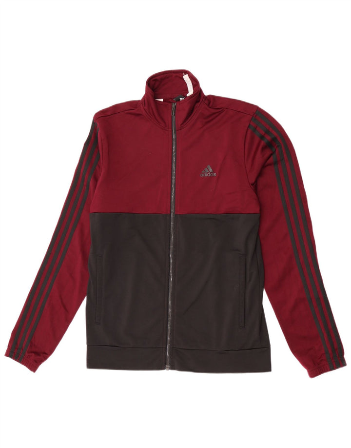Adidas - Chaqueta de chándal para hombre, talla 36/38, color burdeos pequeño