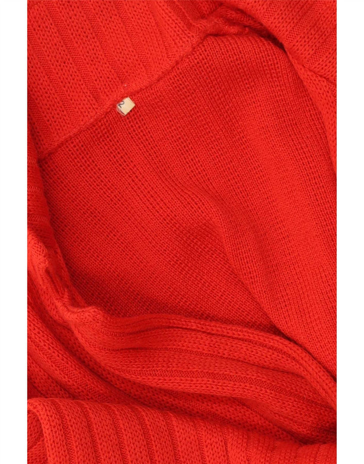 Vintage mujer Cardigan suéter Reino Unido 16 rojo grande