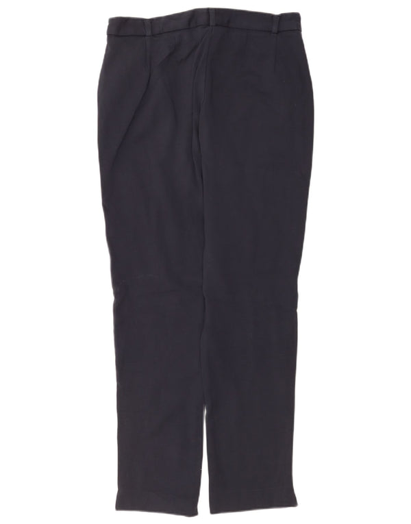 Marks & Spencer Pantalones Casuales para Mujer UK 12 Medium W30 L28 Azul Marino