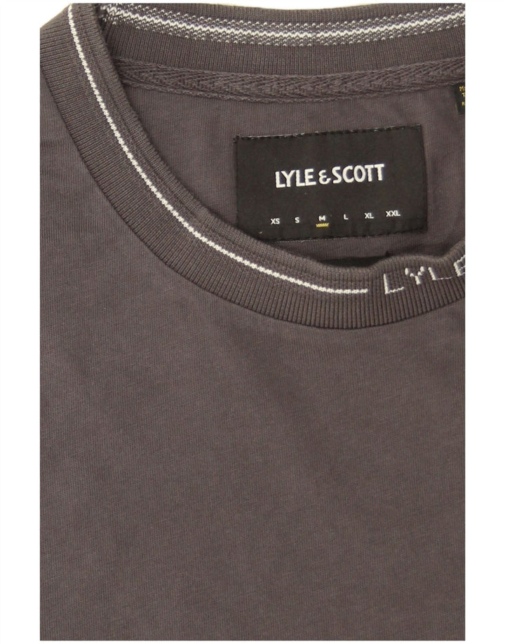 Camiseta Lyle & Scott Hombre Top Algodón Gris Medio