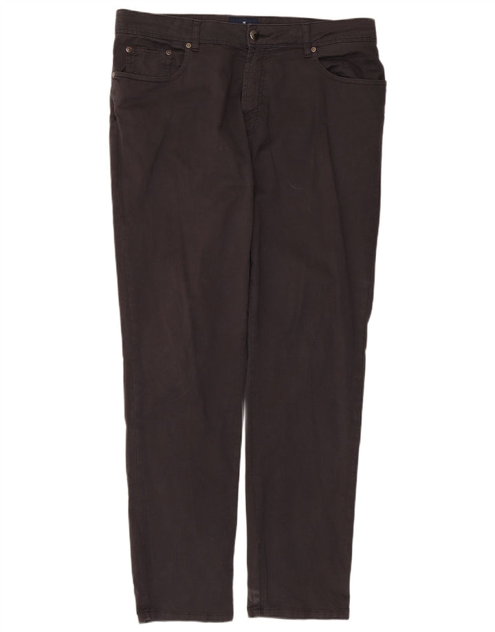 Hackett Mens Slim Casual Pantalones W36 L31 Algodón Marrón