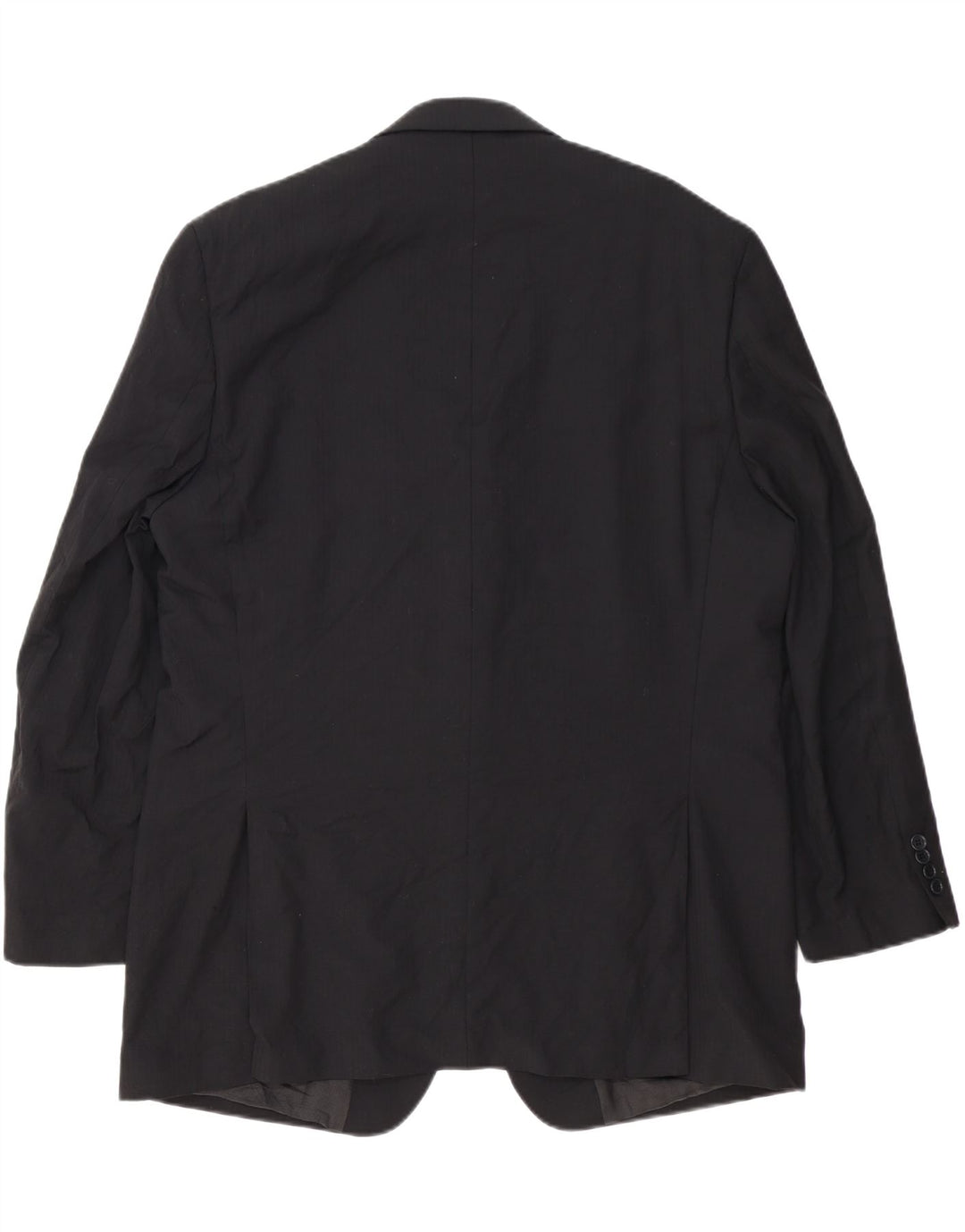 Michael Kors Chaqueta tipo blazer larga con 2 botones para hombre UK 46 3XL Lana negra