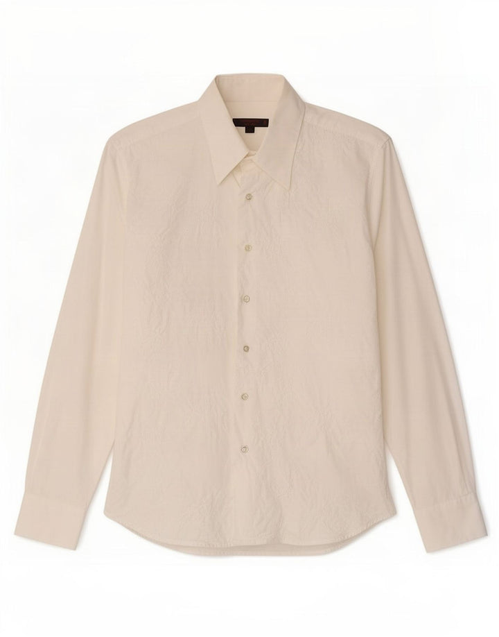 Tipo' S Camisa ajustada para hombre de algodón floral blanco medio