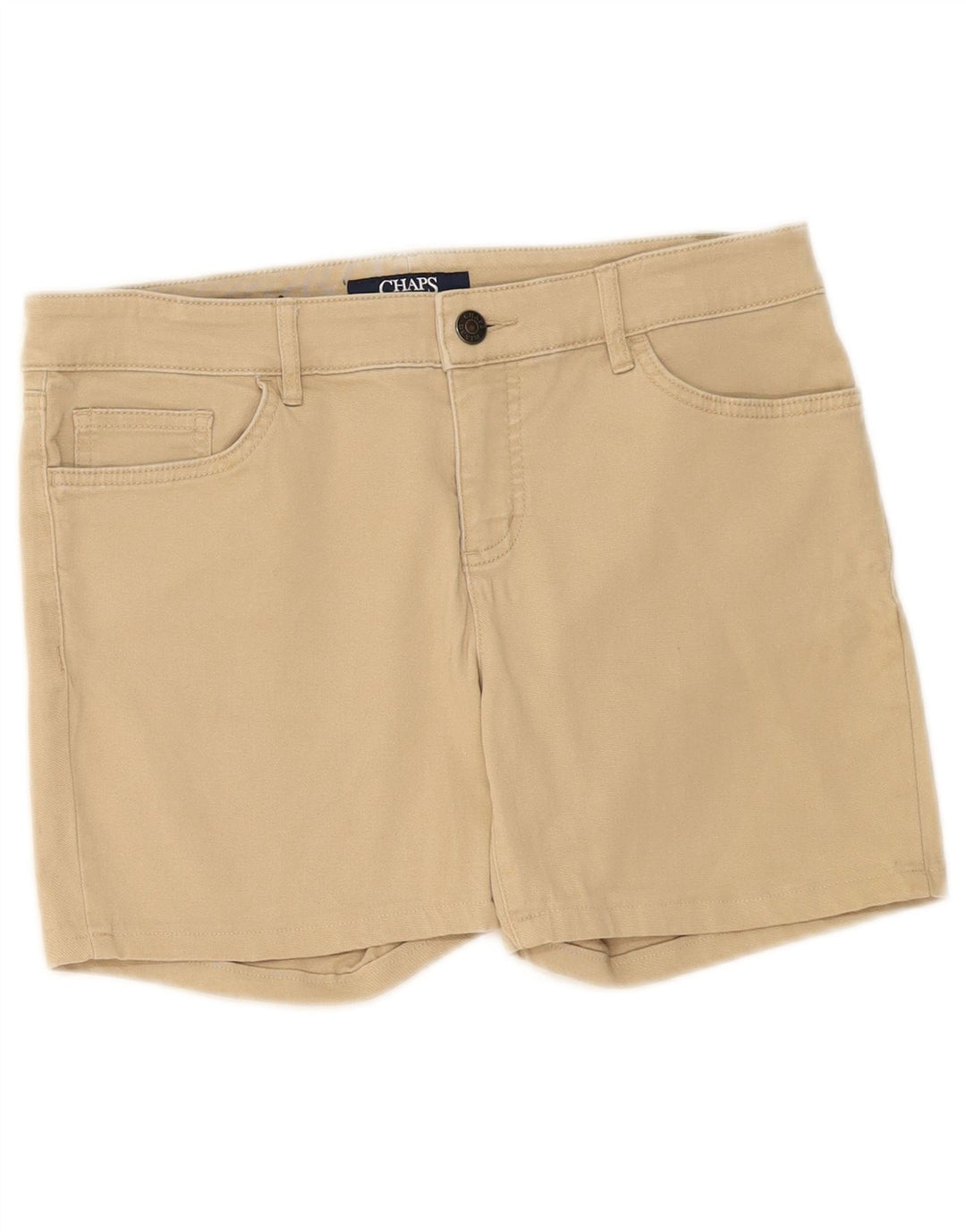 Chaps Pantalones cortos casuales para mujer US 4 Small W30 Beige Algodón
