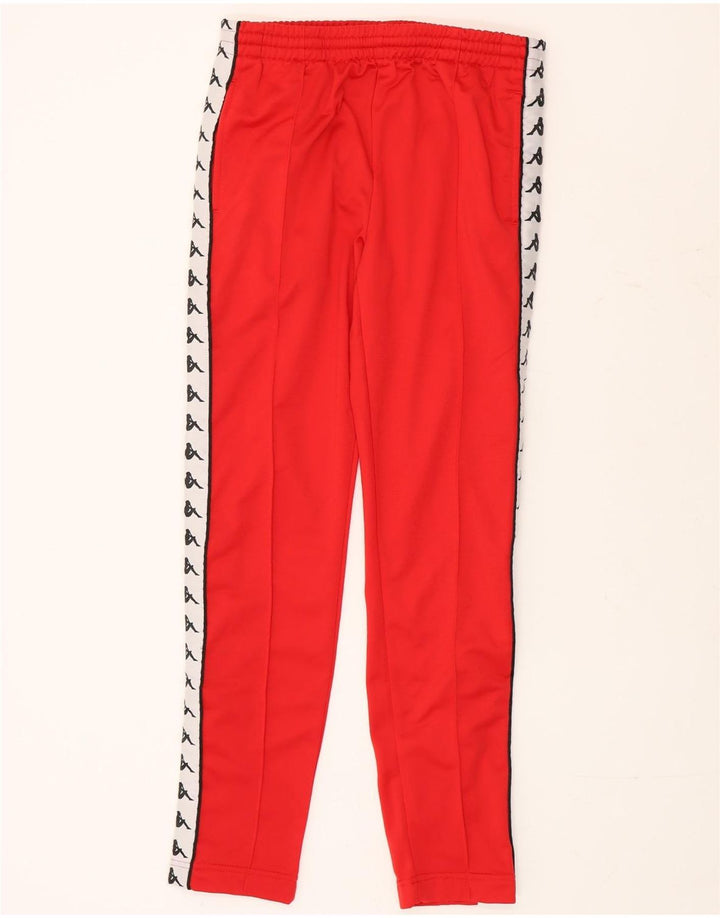 Kappa Hombre Pantalones De Chándal Gráfico Small Rojo Colorblock Poliéster