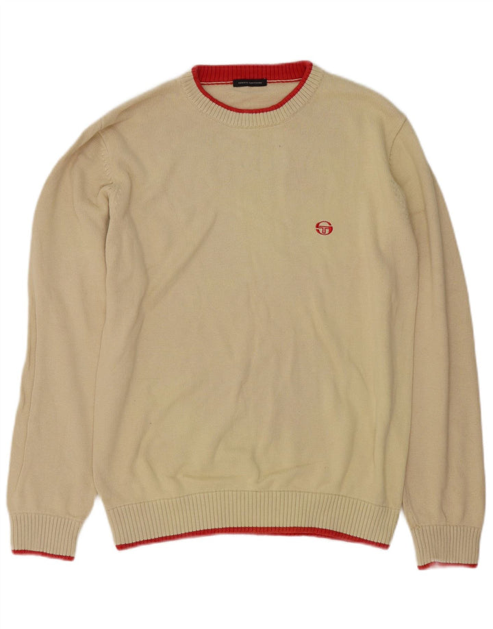 Sergio Tacchini Jersey De Cuello Redondo Hombre Algodón Beige Medio