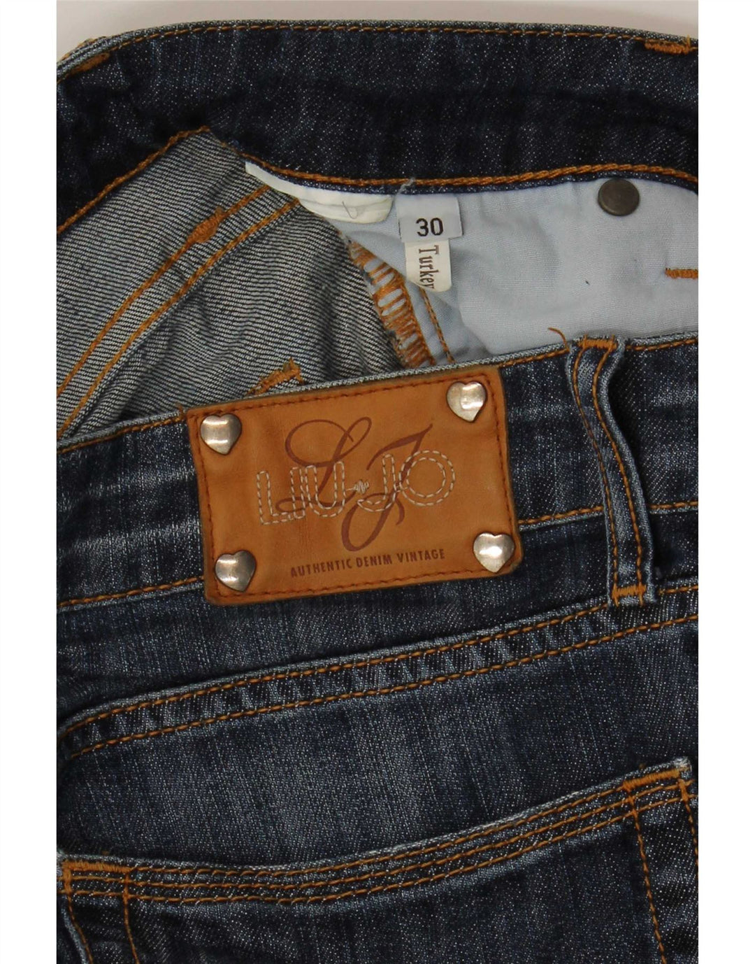 Jeans Liu Jo Mujer Cropped W30 L24 Azul Marino