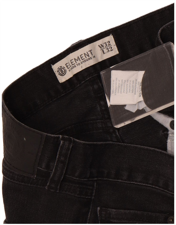Vaqueros ajustados para hombre Element W32 L32 Algodón negro