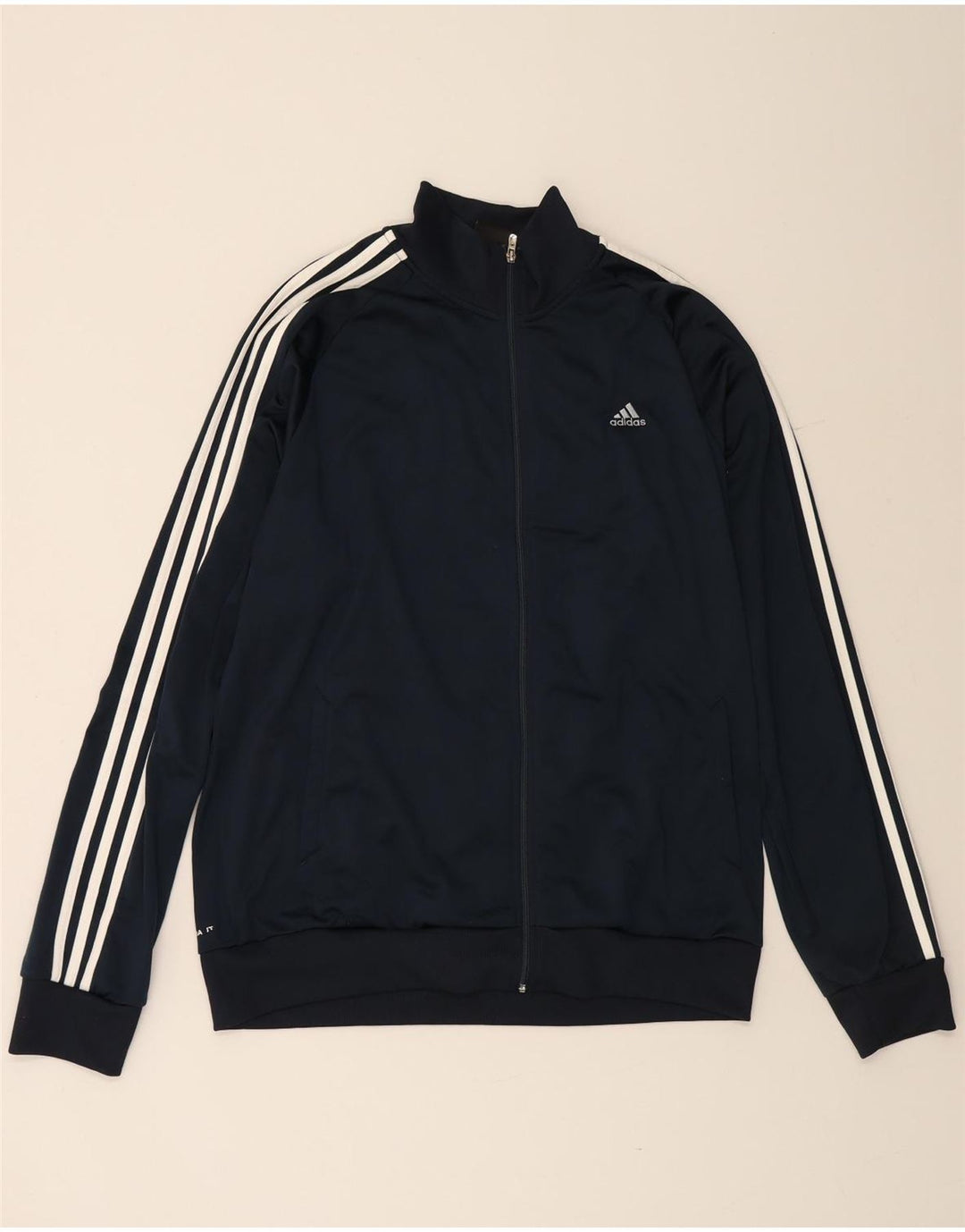 ADIDAS Hombre Climalite Chándal Top Chaqueta XL Azul Marino Poliéster