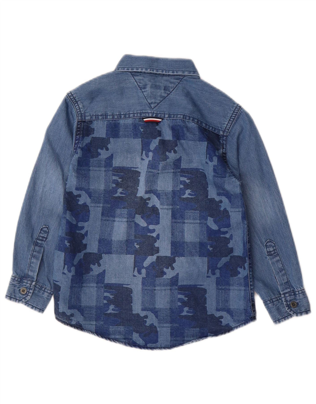 TOMMY HILFIGER Camisa vaquera para niño 3-4 años Algodón azul camuflaje