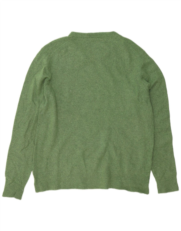 Superdry Jersey De Cuello Redondo Para Hombre De Lana De Cordero Verde Grande