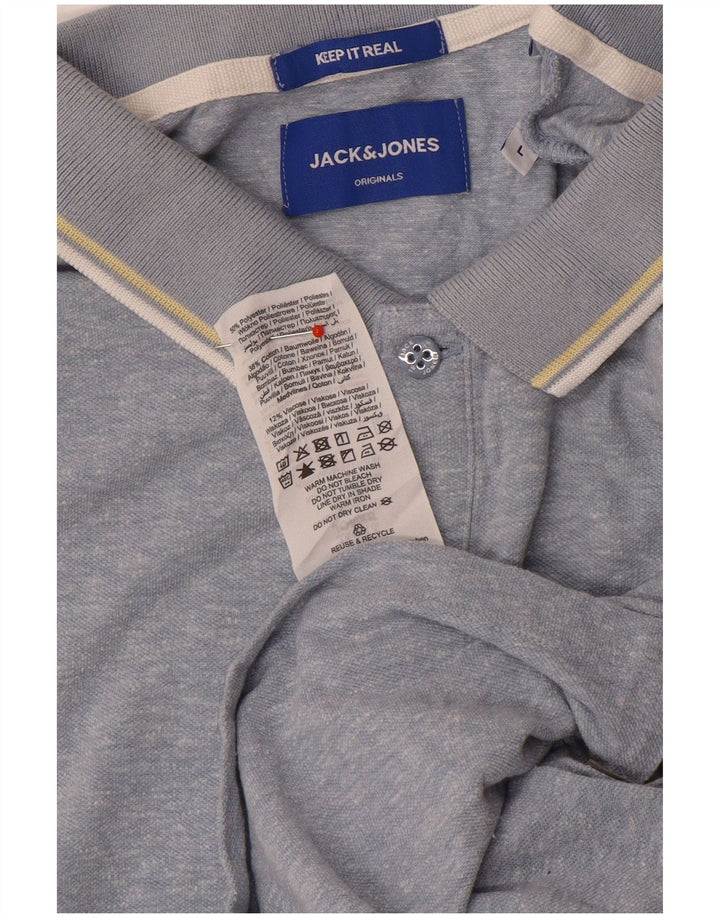 Polo Jack & Jones Hombre Grande Poliéster Azul