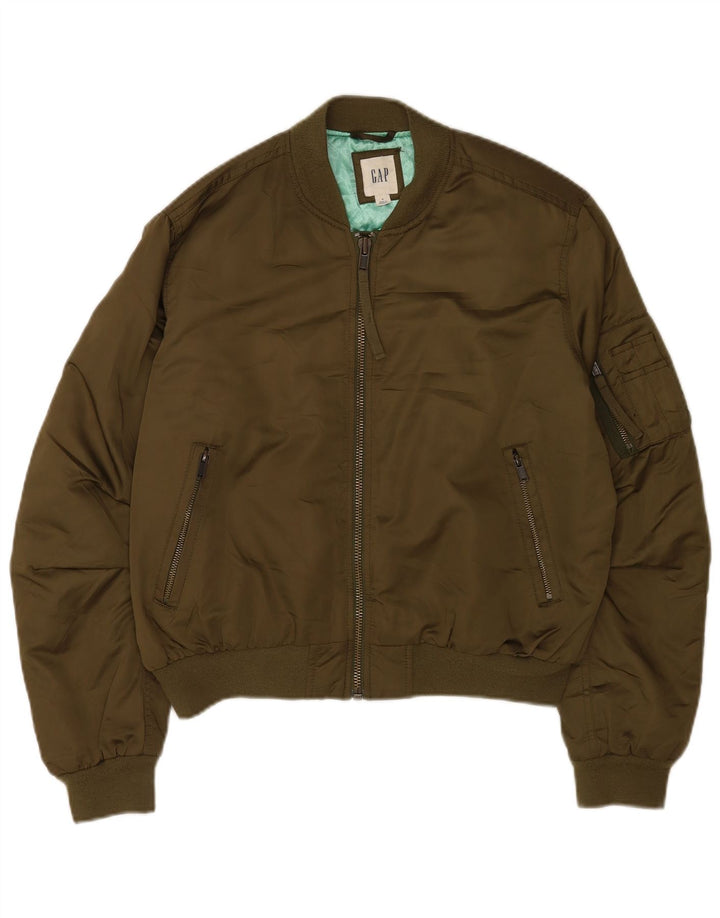 Gap Chaqueta Bomber para Mujer UK 40 Poliéster Caqui Mediano