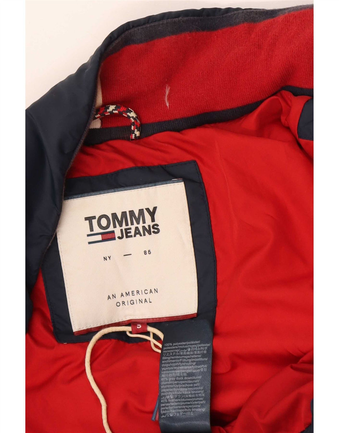Tommy Hilfiger Chaqueta acolchada extragrande para mujer UK 10 Small Azul marino