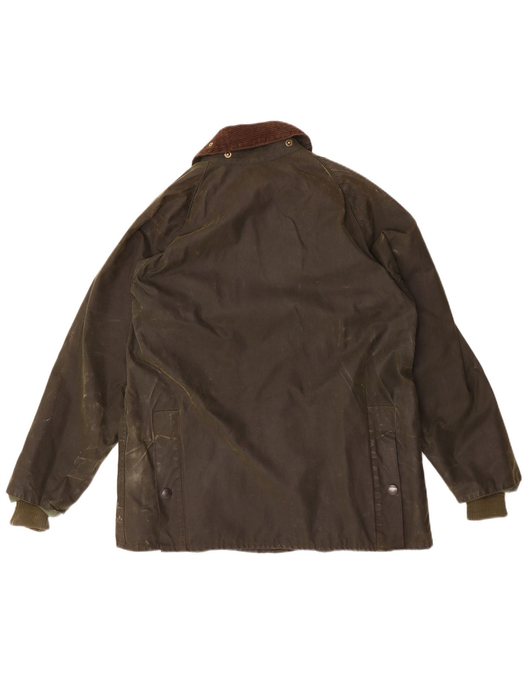 BARBOUR Chaqueta de algodón encerado Bedale para hombre UK 38 Medium Khaki