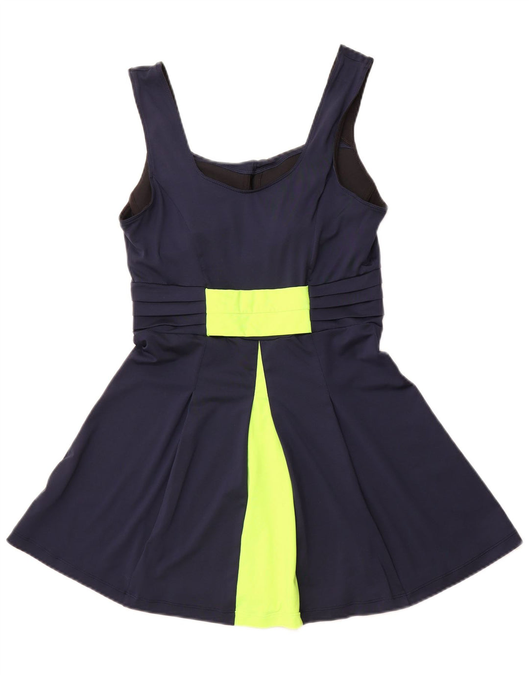 NIKE Traje de baño Dri Fit para mujer UK 40 Mediano Azul marino Colorblock Poliéster