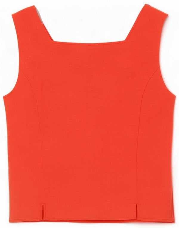 Steilmann Blusa corta para mujer UK 44 Viscosa roja mediana