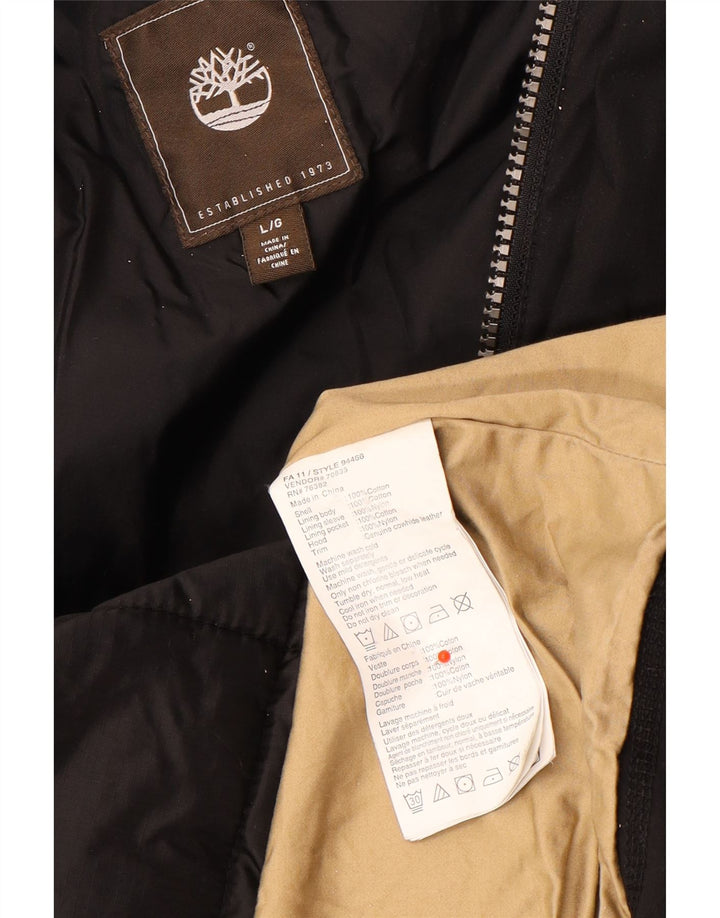 Timberland Chaqueta utilitaria para hombre Reino Unido 40 Grande Algodón negro