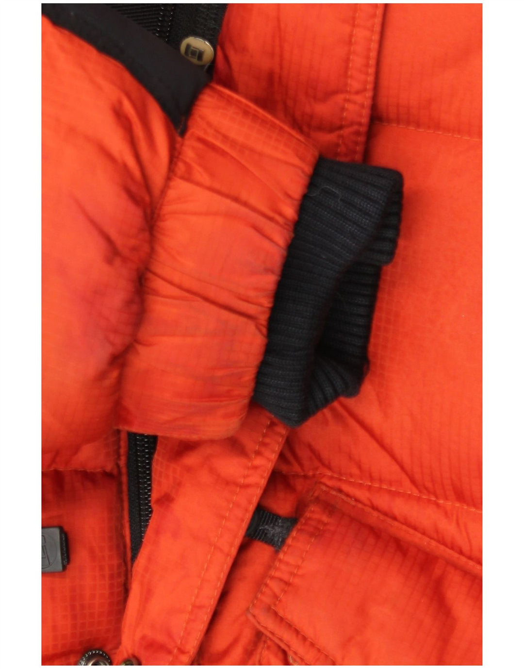 Bastard Chaqueta acolchada con capucha para hombre ES 38 Mediana Naranja Colorblock Poliamida