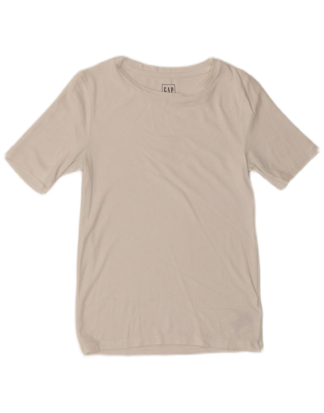 GAP Camiseta de ajuste moderno para mujer UK 12 Medium White Cotton