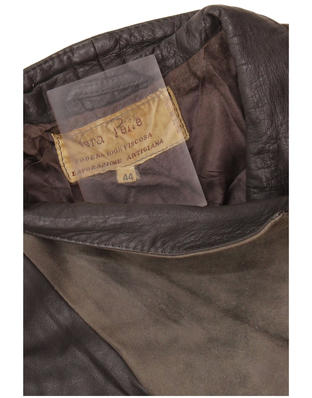 Chaqueta Mujer Lavorazione Artigiana IT 44 Cuero Colorblock Gris Medio