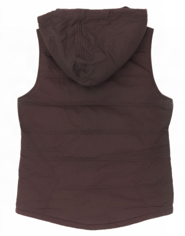 Volcom Chaleco acolchado con capucha para mujer UK 40 Mediano Poliéster negro