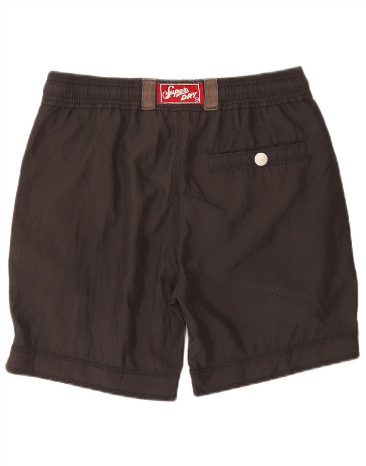 Superdry Shorts De Baño Gráficos Para Hombre Poliéster Gris Pequeño