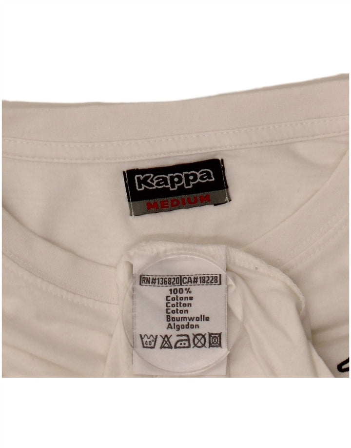 Camiseta Kappa Hombre Top Medium Blanco Algodón