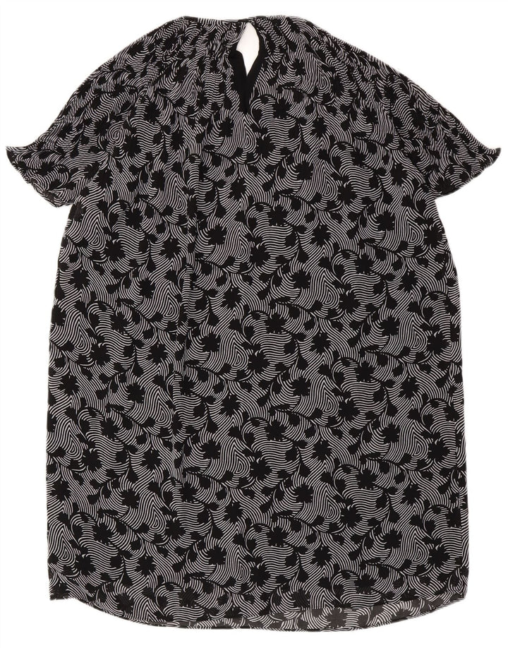 MICHAEL KORS Vestido recto extragrande para mujer UK 44 Mediano Negro Floral