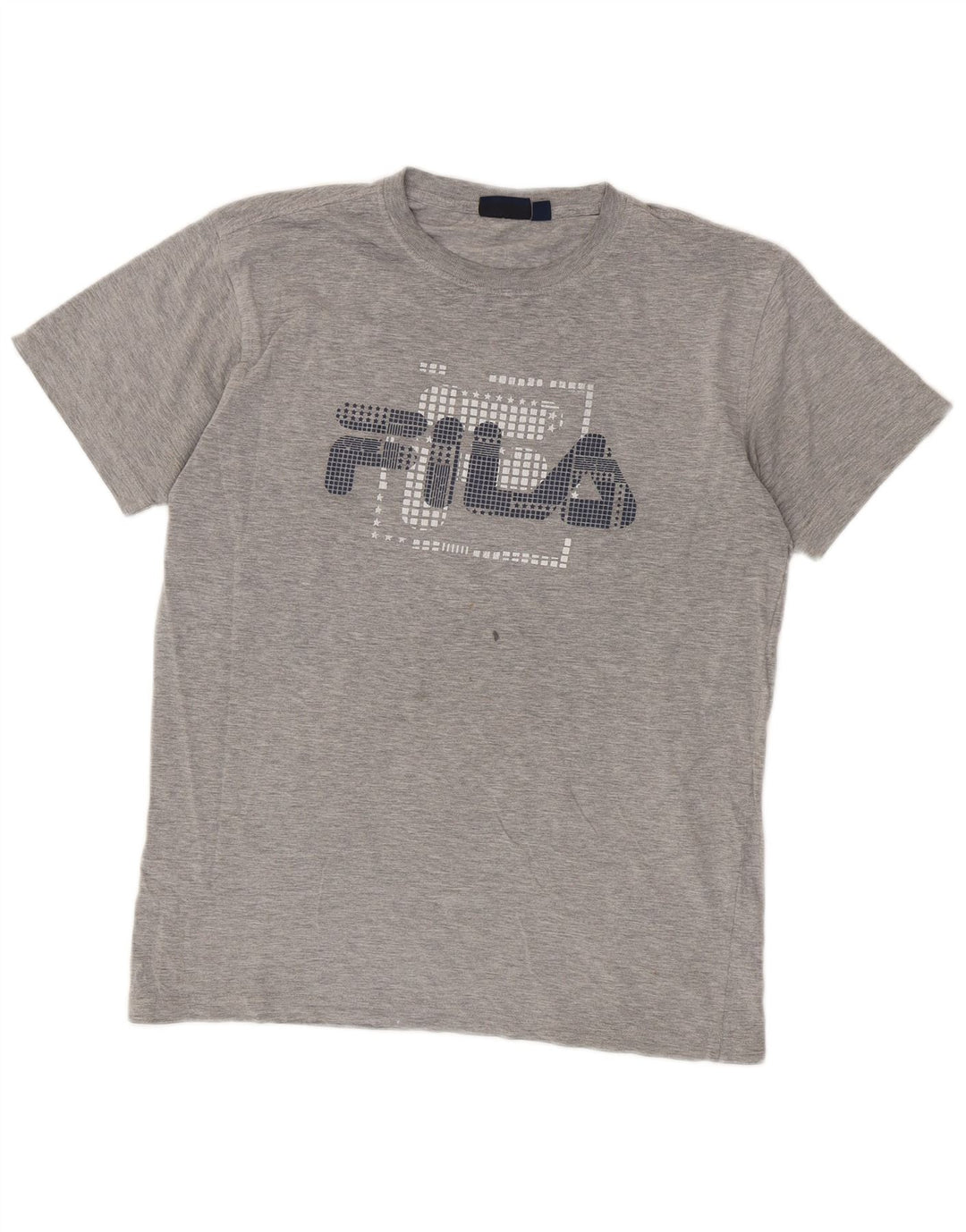 Fila Camiseta gráfica para hombre Top de algodón gris medio