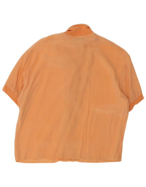 Belfe & Blusa camisera de manga corta para mujer IT 46 Large Seda rosa