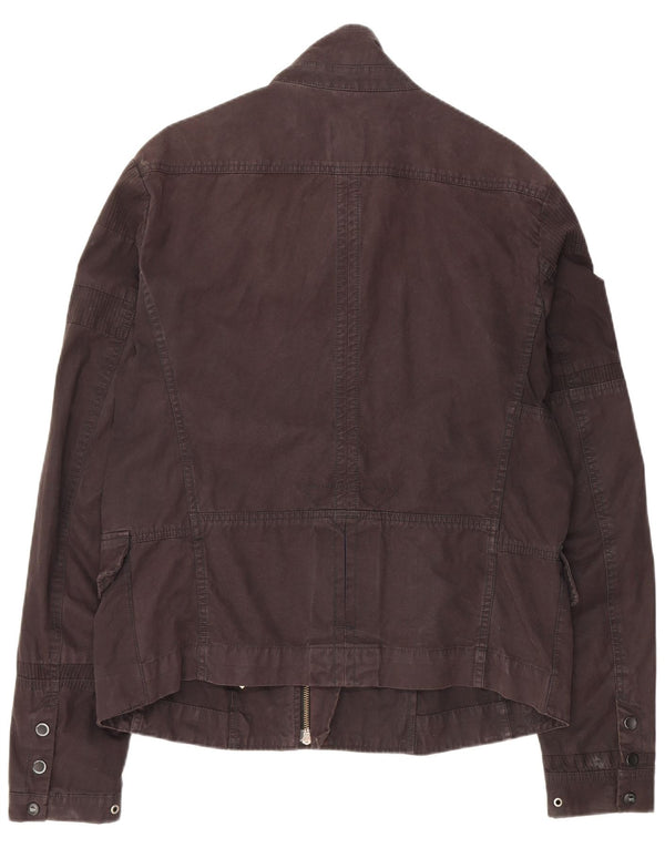 Diesel Chaqueta utilitaria para mujer UK 40 XL Algodón negro