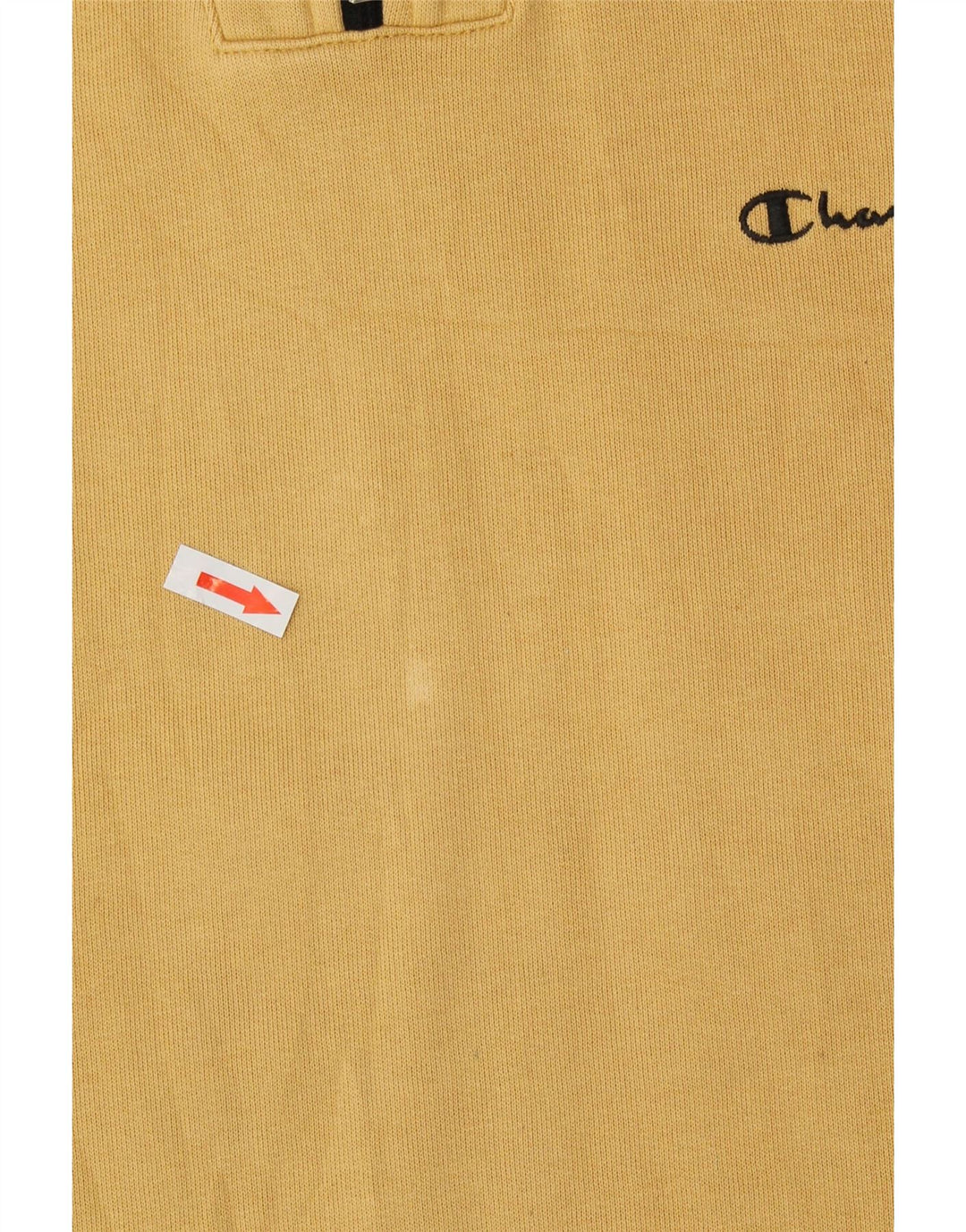 CHAMPION Sudadera con cuello y cremallera para hombre Jumper Large Beige Cotton