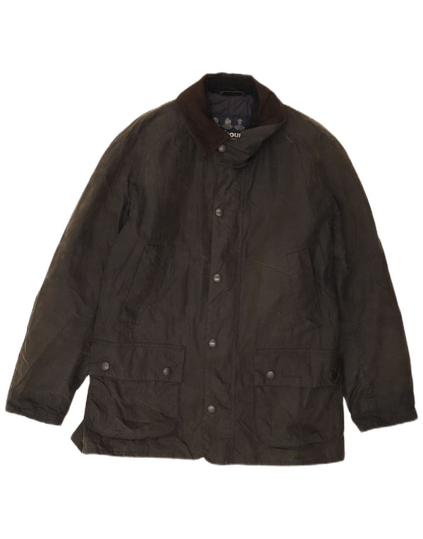 Barbour Chaqueta de algodón encerado para hombre UK 38 Gris medio Algodón clásico