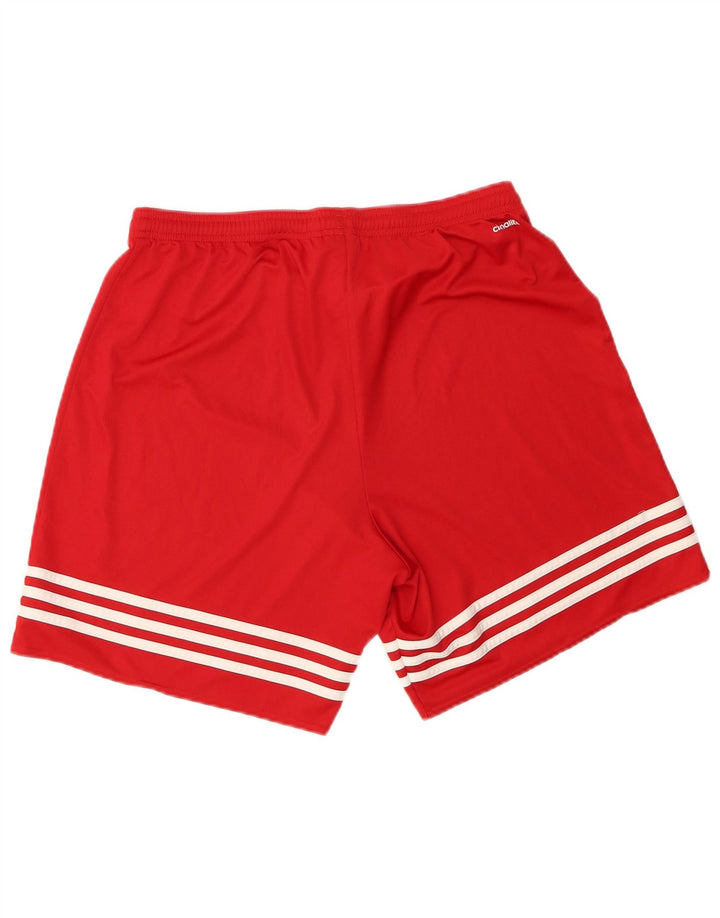 Adidas Mens Climalite Sport Shorts Grande Rojo Poliéster