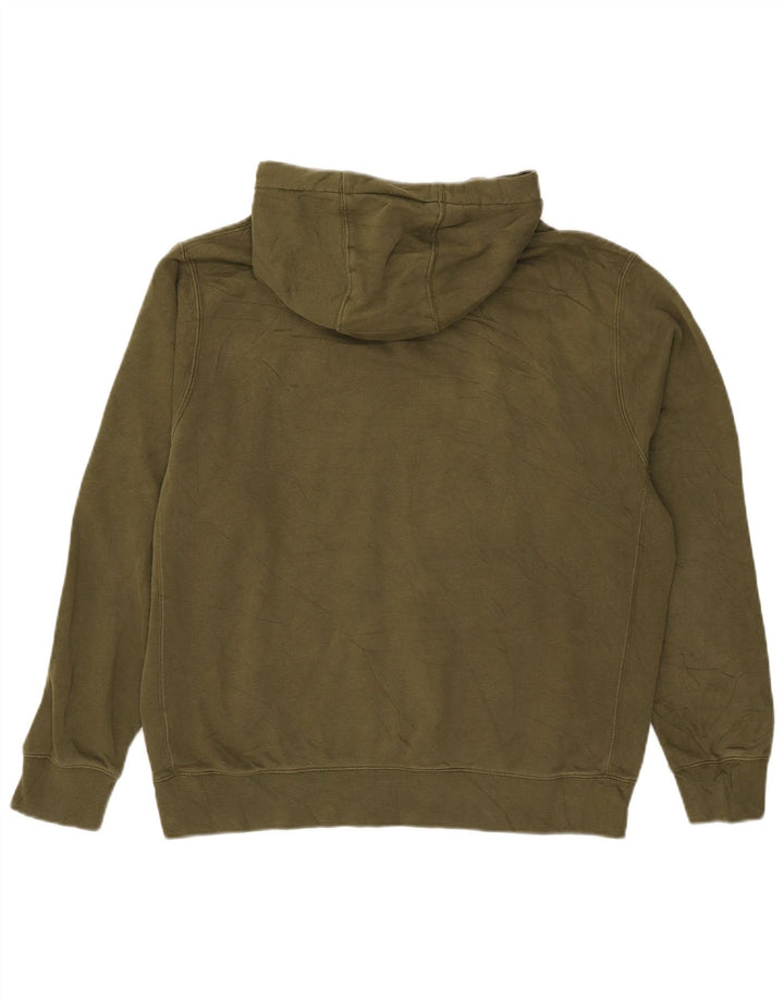 Nike Jersey con capucha para hombre, talla grande, color caqui, algodón