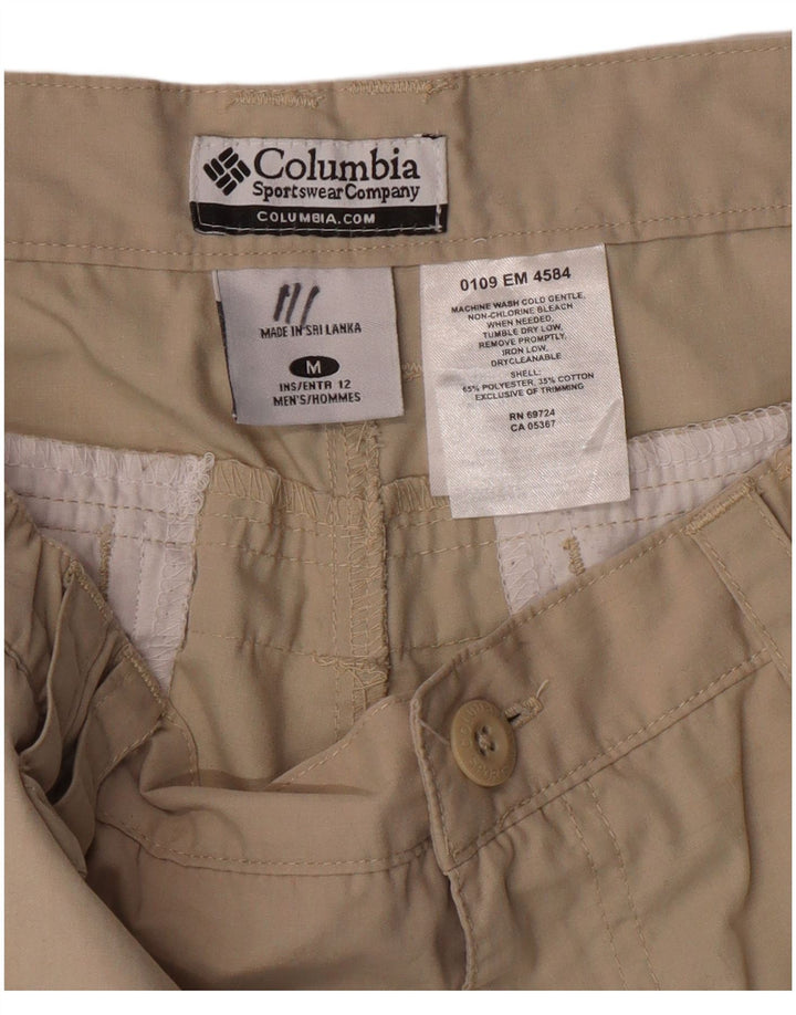 COLUMBIA Pantalones cortos cargo para hombre mediano W32 Poliéster beige