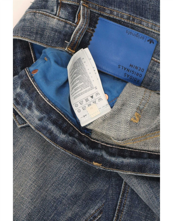Adidas Jeans Rectos Hombre W32 L29 Algodón Azul