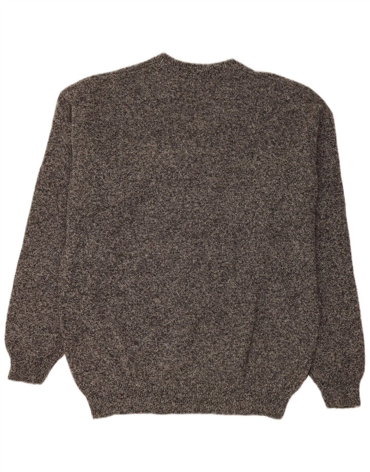 Invicta Suéter con Cuello en V para Hombre Grande Gris Moteado